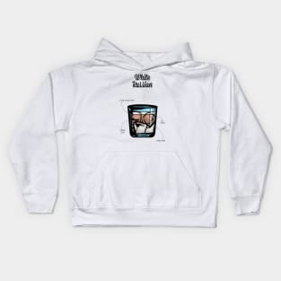 White Russian Cocktail Recipe Kids Hoodie